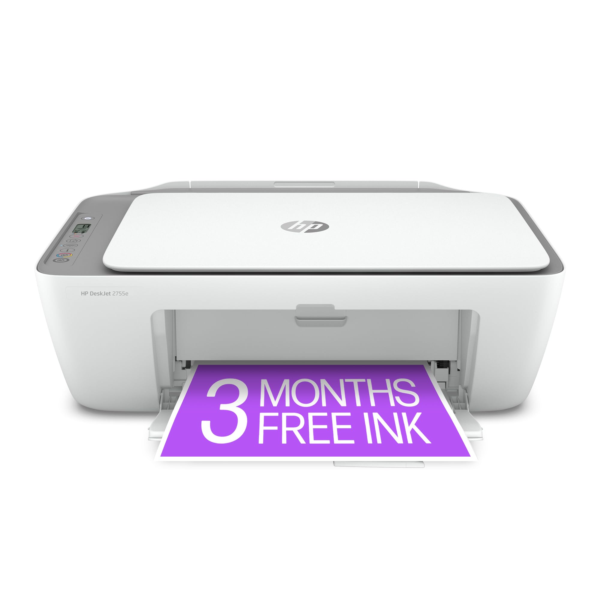 HP DeskJet 2755e Wireless Color inkjet-printer, Print, scan, copy, Easy setup, Mobile printing, Best-for home, for $39.99