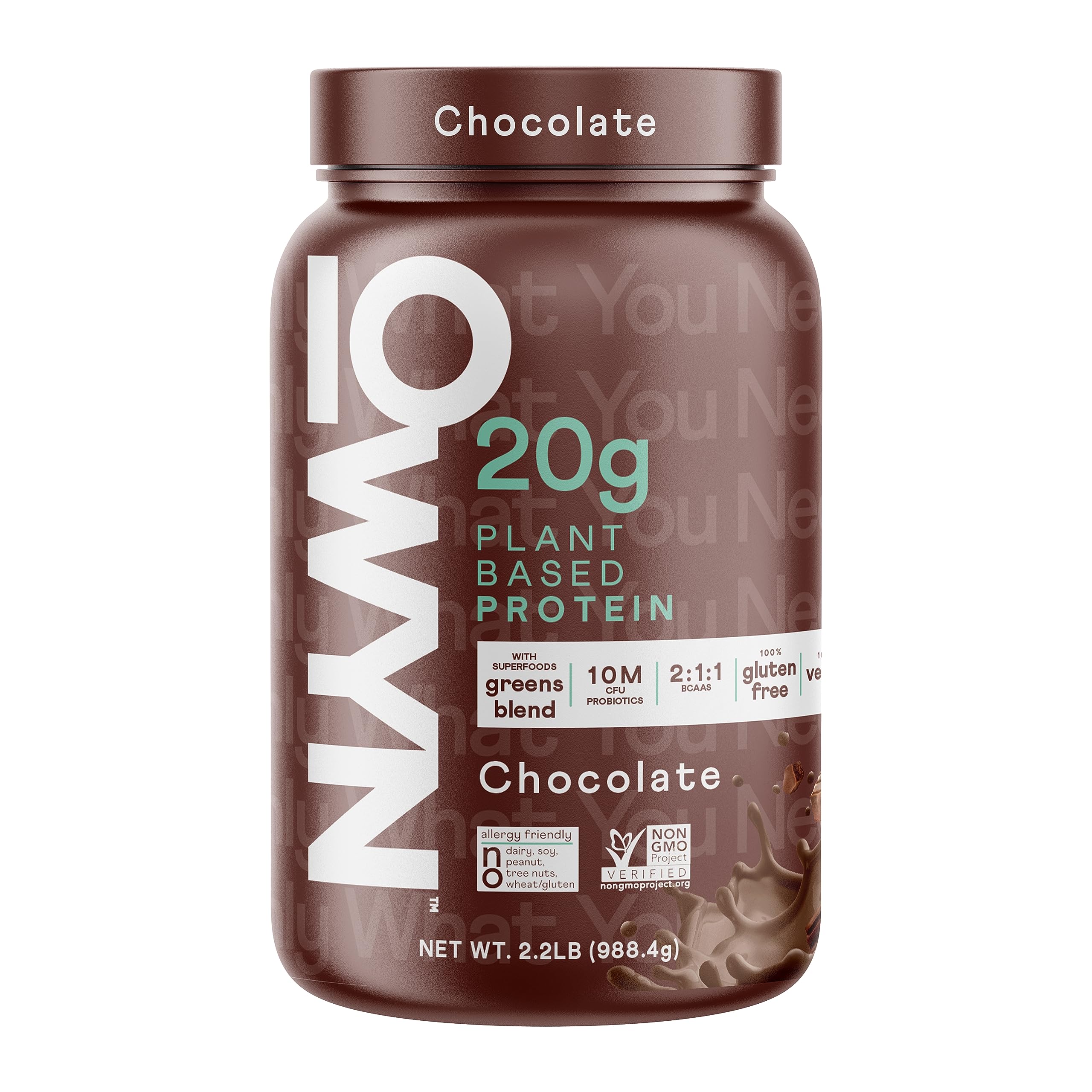 Owyn Vegan Protein Powder, 20g Plant Based Protein, Probiotics, Superfoods Greens, Pea, Chia Seeds, Pumpkin Seed Blend (Chocolate, 2.2 LB) for $20