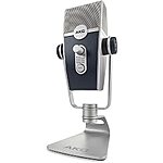 AKG Pro Audio Lyra Ultra-HD, Four Capsule, Multi-Capture Mode, USB-C Condenser Microphone for Recording and Streaming for $50
