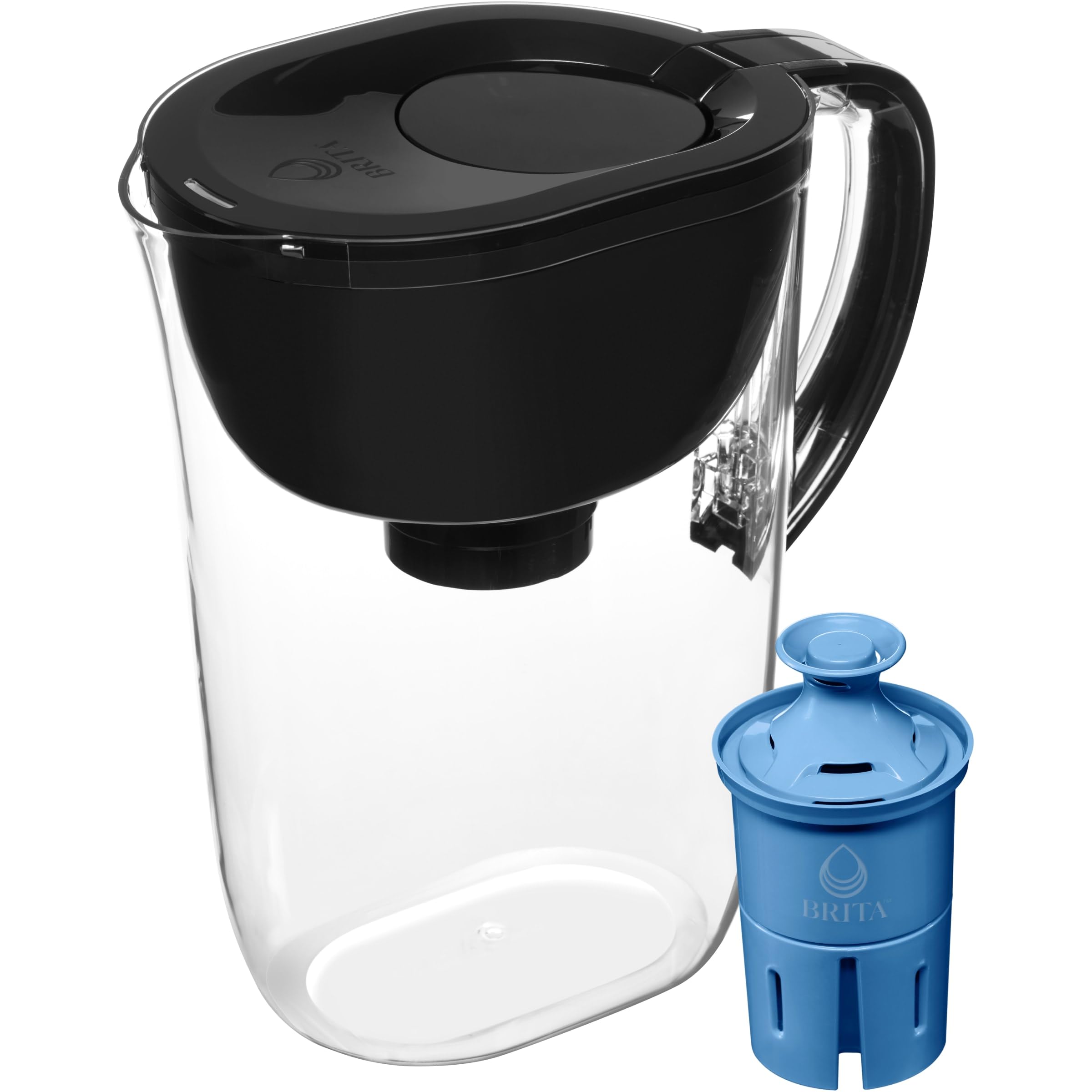Brita Large Water Filter Pitcher for Tap and Drinking Water with SmartLight Filter Change Indicator + 1 Elite Filter, Reduces 99% Of Lead, Lasts 6 Months, FOR $16.79