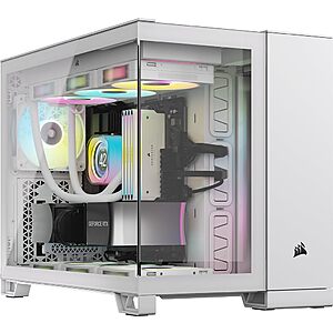 Corsair iCUE Link 2500X RGB  mATX Mid-Tower Dual Chamber PC Case (White)  + Free Shipping