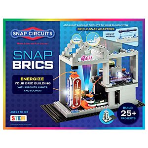 130-Piece Snap Circuits BRIC: Structures, Brick & Electronics Exploration Kit $17 