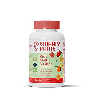 SmartyPants Kids Multivitamin Gummies and Fiber Supplement