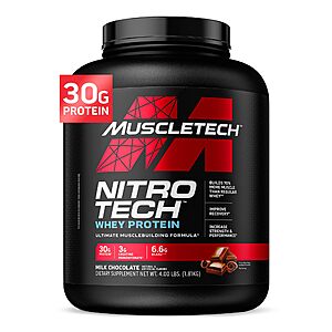 Muscletech Whey Protein Powder & Glutamine Powder for Muscle Building,Strength and Recovery for $49