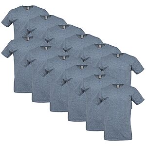Gildan Adult Softstyle Cotton T-Shirt,Style G64000,Multipack,Dark Heather (12-Pack),for $21
