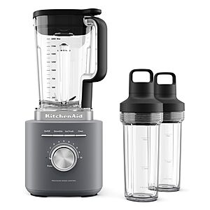 KitchenAid Pure Power Blender with 2 Personal Blending Jars, 1700 Watt Peak Power*, KSB2078, for $160