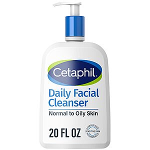 Cetaphil Face Wash, Daily Facial Cleanser for Sensitive, Combination to Oily Skin, 20 oz, Gentle Foaming, Soap Free, Hypoallergenic, Pack of 12 for $52.68