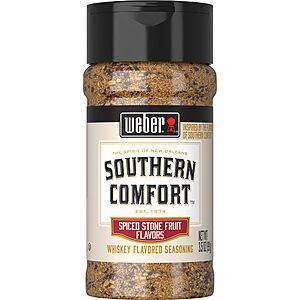 Weber Southern Comfort Whiskey Flavored BBQ Seasoning, 3.5 oz for $2.75