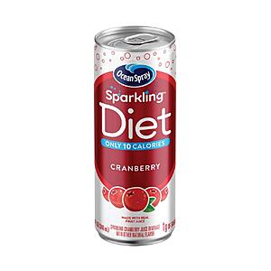 24-Pack 11.5 oz Ocean Spray Sparkling Diet Cranberry Juice Cocktail Cans $6.80 w/ S&S