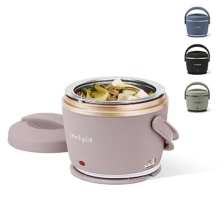 Crock-Pot 20oz Portable Electric Food Warmer, Personal Lunch Box Keeps Food Spill-Free & Warm, Ideal for Travel, Work, School, Car, On-the-Go, for $27.73