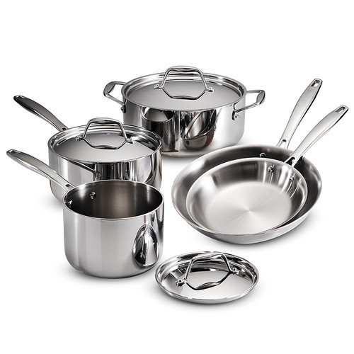 Tramontina 80116/247DS Gourmet Stainless Steel Induction-Ready Tri-Ply Clad 8-Piece for $109.99