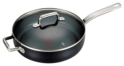 T-fal C51782 ProGrade Titanium Nonstick Thermo-Spot Dishwasher Safe PFOA Free with Induction Base Saute Pan Jumbo Cooker Cookware, 5-Quart, for $24.9 (AC) $24.99
