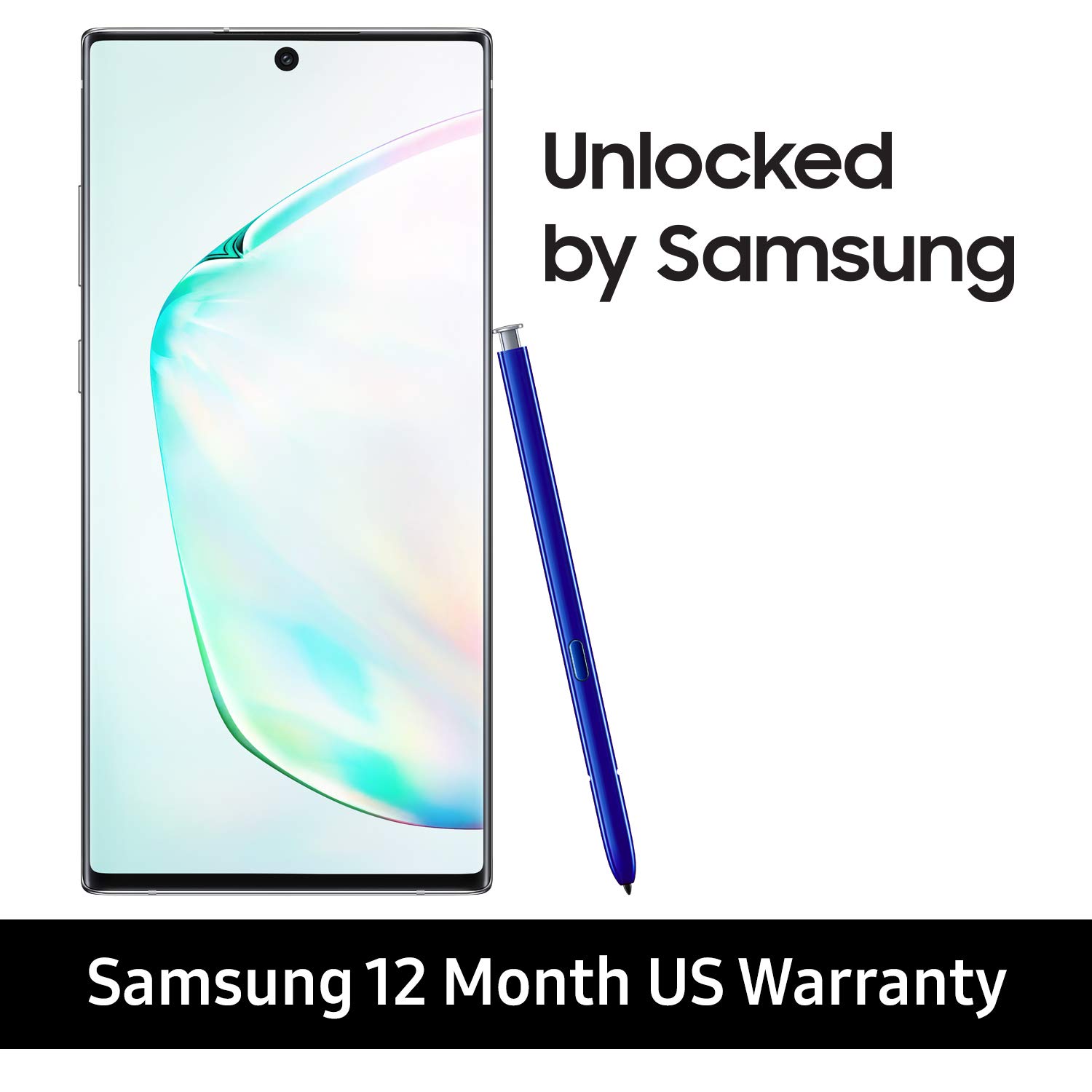 Samsung Galaxy Note 10 Plus Factory Unlocked Phone With 256gb U S Warranty Aura Silver W Free Samsung Galaxy A20 For 1099 99