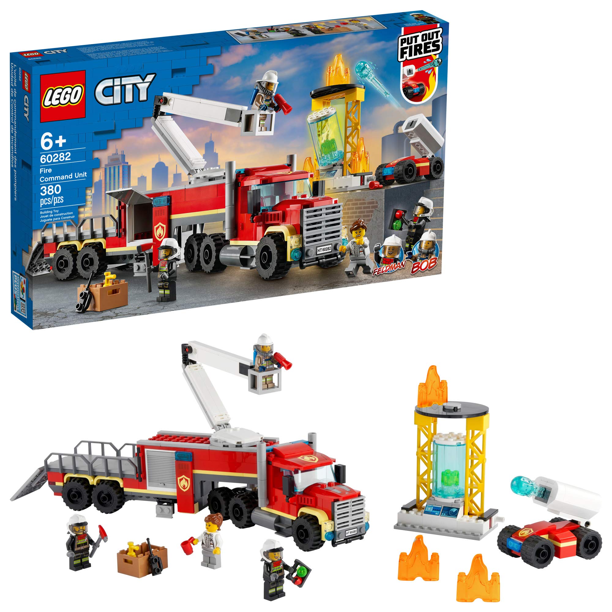 LEGO City Fire Command Unit 60282 Building Kit, New 2021 (380 Pieces) for $48 @ Amazon & Walmart