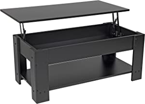 Amazon: BalanceFrom Lift Top Coffee Table with Hidden Compartment and Storage Shelf - $72.81