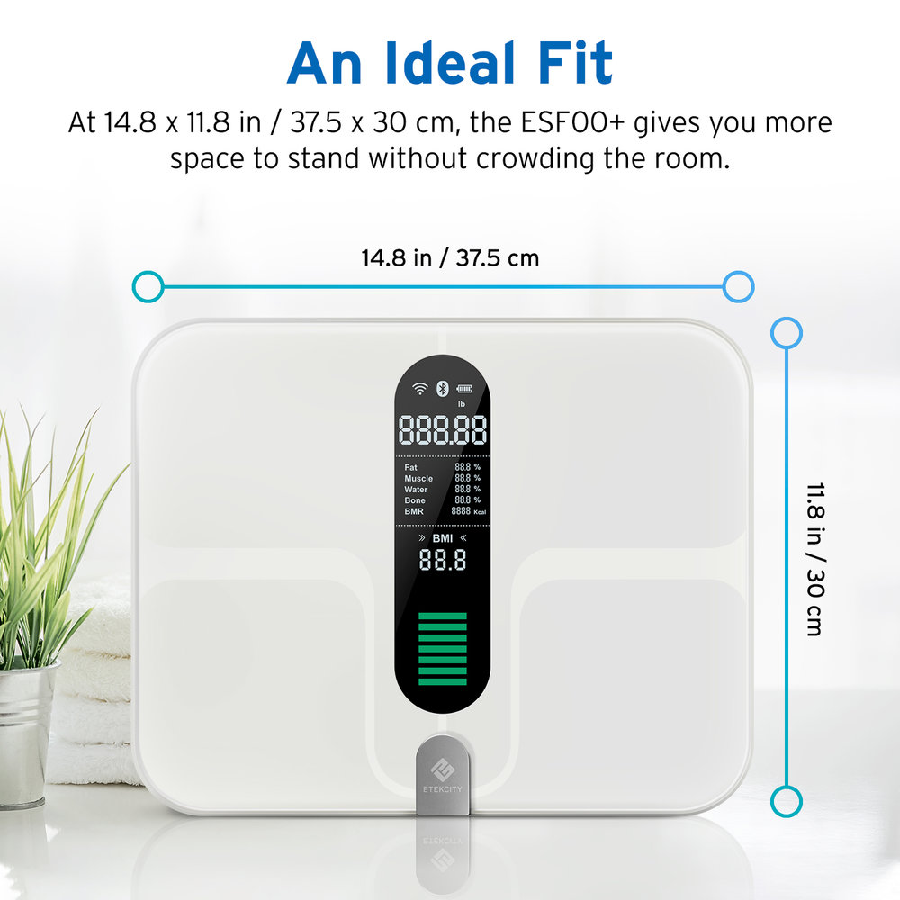 Etekcity WiFi Smart Scale (Model: ESF00+), $59.99 at Amazon, $41.99 in VeSync App, FS