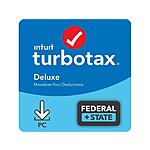 Intuit TurboTax Desktop Deluxe with State 2021 (PC/Mac Download) $35