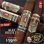 Alec Bradley Prensado Robusto 5-Pack Cigars $19.99 + Free Shipping.  Other Alec Bradleys on sale.