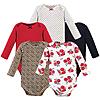 5-pack Hudson Baby Unisex Baby Cotton Long-sleeve Bodysuits (Basic Rose Leopard) $7.71 + Free Shipping w/ Prime or on $35+