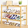 3-Tier Smiry Bamboo Shoe Organizer Rack $11.99 + Free Shipping w/ Prime or on $35+