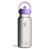 32-Oz HYDRO FLASK Wide Mouth Stainless Steel Water Bottle w/ Leakproof Closeable Straw Lid (Stainless Violet) $24.93 + Free Shipping w/ Prime or on $35+