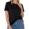 Amazon Lighting Deal: Gayhay Women's Short Sleeve Basic Soft Crew Neck T-Shirts (Black) from $3.19 + Free Shipping w/ Prime or on $35+