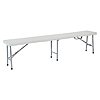 Prime Members: 12&amp;quot;D x 72.5&amp;quot;W x 17.5&amp;quot;H Office Star Resin Foldable Bench Furniture for Indoor or Outdoor (Light Gray) $43.53 + Free Shipping