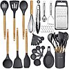 29-Piece Non-Stick Silicone Cooking Kitchen Utensils Set with Holder (Grey) $12.99 + Free Shipping w/ Prime or on $35+