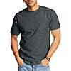 Hanes Men's Short-sleeve Beefy Crewneck T-shirt (Charcoal Heather or Navy, Size: Large only) from $4.66 + Free Shipping w/ Prime or on $35+