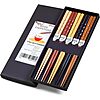 5-Pairs 8.8&amp;quot; Reusable Natural Wooden Chopsticks $3.47 + Free Shipping w/ Prime or on $35+