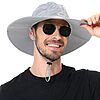 Zooron UPF 50+ UV Protection Lightweight Safari Sun Hat (Light Grey) $4.99 + Free Shipping w/ Prime or on $35+
