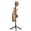 Azaeahom Free Standing Wooden Coat Rack w/  8 Hooks 3 Adjustable Heights (Various) $11.99 + Free Shipping w/ Prime or on $35+
