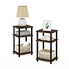 2-Pack 3-Tier Furinno Turn-N-Tube Nightstand (Columbia Walnut/Black) $18.47 + Free Shipping w/ Prime or on $35+