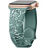 DaQin Glossy Floral Engraved Bands Compatible with Apple Watch (Various) $2.99 + Free Shipping w/ Prime or on $35+