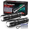 Prime Members: 2-Pack WdtPro SR2000 Pro LED Flashlight (Black or Gray) $4.94 + Free Shipping w/ Prime or on $35+