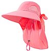 Docvit Women's Foldable Fishing Beach Bucket Sun Hats w/ Wide Brim Bucket and Neck Flap (Various)  $4.99 + Free Shipping w/ Prime or on $35+