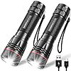 Prime Members: 2-Pack WdtPro Rechargeable Flashlights (Black) $7.99 + Free Shipping w/ Prime or on $35+
