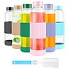 Prime Members: 6-Pack 18-Oz Luxfuel Glass Juice Bottles with Lids and Silicone Sleeve (Clear) $18.04 + Free Shipping w/ Prime or on $35+