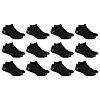 12-Pack Fruit of the Loom Men's Dual Defense No Show Socks (Black, Size: 6 - 12) $6.20 + Free Shipping w/ Prime or on $35+