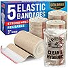 5-pack 3&amp;quot; Mighty-X Premium Elastic Self Closing Bandage Wraps  $4.99 + Free Shipping w/ Prime or on $35+