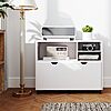 HollyHOME Lateral File Cabinet with Drawer (White) $59.99 + free shipping
