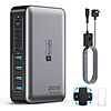 Lightning Ofertas 200W 8-Port GaN Charging Station (Black)  $17.88 + Free Shipping w/ Prime or on $35+