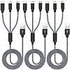 3-Pack 4' Xnewcable 3-in-1 USB Multi Charging Cable (USB-C/Micro/Lightning Connectors) $4.99 &amp;amp; More + Free Shipping w/ Prime or on $35+