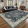 8' x 10' Lessymo Boho Distressed Floral Farmhouse Decor Area Rug (Black Brown) $39.52 + Free Shipping