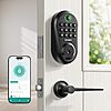 IRONZON Keyless Entry Fingerprint Smart Door Lock Deadbolt w/ Handles Set  $29.99 + Free Shipping w/ Prime or on $35+