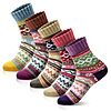 5-Pack MORECOO Women's Thick Wool Soft Warm Cozy Crew Socks (A-multi Color 4) $5.34 + Free Shipping w/ Prime or on $35+