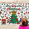 72&amp;quot; x 31&amp;quot; BAOXUE Christmas Coloring Tablecloth for Kids $3.99 + Free Shipping w/ Prime or on $35+