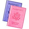 2-Piece Herain Passport Holder for Travel Cruise Essentials (A-a-bright pink &amp;amp; purple)  $3.49 + Free Shipping w/ Prime or on $35+
