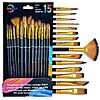 15-Piece Jsocoah Paint Brush Set  $4.99 + Free Shipping w/ Prime or on $35+