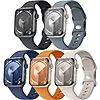 5-Pack Maledan Soft Silicone Band Compatible with Apple Watch 38/40/41/42mm (Black/ Navy Blue/ Space Gray/ Orange/ Starlight) $3.59 + Free Shipping w/ Prime or on $35+